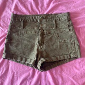 Army Green High-waisted Shorts from Refuge